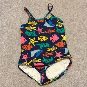 Hanna Andersson Multicolor Fish and Starfish One Piece